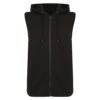 Bigdude Loop Back Sleeveless Hoody Black -Kenn Clothing Shop summer gilet black 1