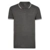 Bigdude Tipped Polo Shirt Charcoal -Kenn Clothing Shop tipped pique polo charcoal 1