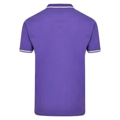 Bigdude Tipped Polo Shirt Purple -Kenn Clothing Shop tipped pique polo purple 3