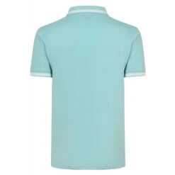 Bigdude Tipped Polo Shirt Turquoise -Kenn Clothing Shop tipped pique polo turquoise 3