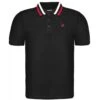 Bigdude Chunky Tipped Polo Shirt Black -Kenn Clothing Shop tipped polo black 2