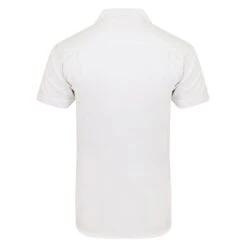 Bigdude Relaxed Collar Short Sleeve Shirt White -Kenn Clothing Shop white shirt red deer logo 3